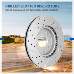 Front & Rear Drilled Disc Brake Rotors for Nissan Murano Infiniti M37 QX70 M56