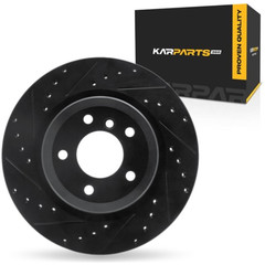For BMW 335is 2011-2013 Brake Rotor | Black | 22 mm. / 0.87in. Nominal Thickness