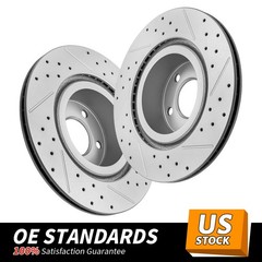 12.99 inch (330mm) Rear Drilled Disc Brake Rotors for 2011 – 2017 BMW X3