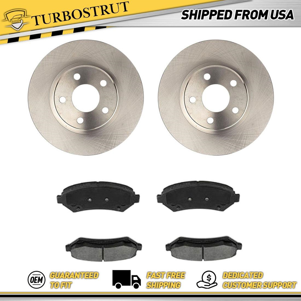 Front OE Brake Rotors Brake Pads For 1997-1999 Buick Riviera Lifetime Warranty