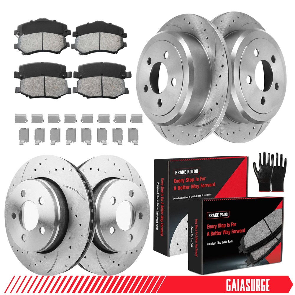 For 2008 -2012 Jeep Liberty Dodge Nitro Front Rear Disc Brake Rotors Brake Pads