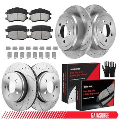 For 2008 -2012 Jeep Liberty Dodge Nitro Front Rear Disc Brake Rotors Brake Pads