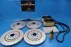Maserati Ghibli Quattroporte brake rotors belt service kit #9317 17-2024