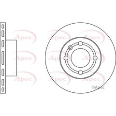 Apec Front Brake Disc (DSK233) – OE High Quality Precision Engineered Part