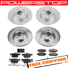 Power Stop 1-Click Z23 Evolution Sport Brake Kit for 16-21 Honda Civic