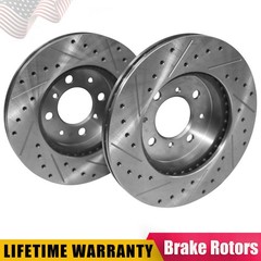 2x Front Drilled Rotors for Honda Civic 90-05 Fit Insight Acura EL 97-05 Integra