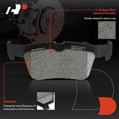 A-Premium Drilled Brake Rotors + Brake Pads Rear for Ford Fusion Edge Lincoln