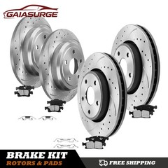 Front Rear Brake Rotors & Pads Kit For Jeep Grand Cherokee 2017 2018 2019 2020