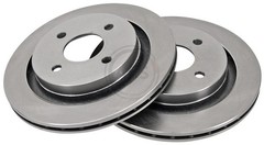 ABS 16374 Rear Brake Discs Pair 273mm Vented Fits Ford Escort Scorpio 5030657