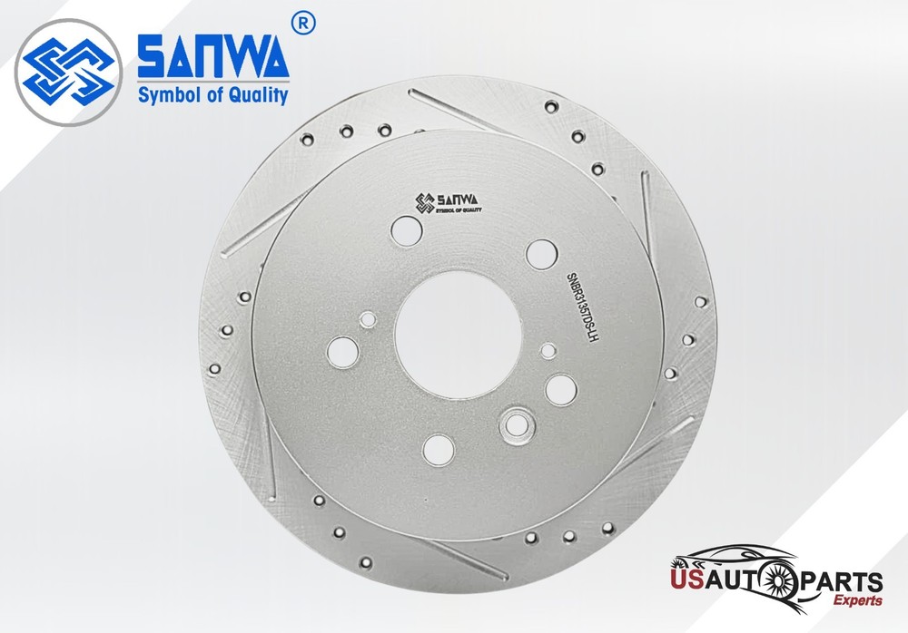 REAR LH BRAKE ROTOR SOLID & GEOMET COATED D&S 291mm FOR TOYOTA SIENNA 04-10 3.3L