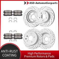 Fit for 13-25 Nissan Altima 296mm Front Rear Discs Brake Rotors Brake Pads Kits