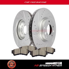 2X Front Brake Rotors Discs And 4X Ceramic Pads For Ford Fusion 2006 2007-2012