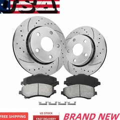 Front Rotors & Ceramic Pads for 2011-2020 Jeep Grand Dodge Durango Cherokee