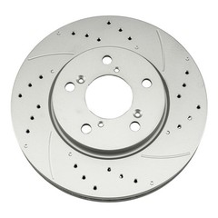 2x Front Vented Drilled Slotted Brake Rotor For 2005-2010 Honda Odyssey 31368