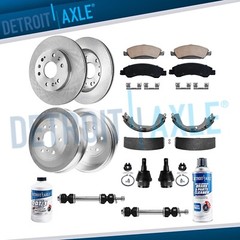 330mm Front Rotors Pads Rear Drum Shoes Ball Joints for Silverado Sierra 1500