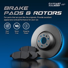10.5″ Front Disc Brake Pad and Rotor Kit for 1988 1989 Buick Regal 2.8L