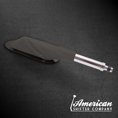 Grey Horizontal Shift or Emergency Brake Boot with Black Oval Beauty Trim Ring