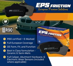 Rear Coated Brake Rotors & EPS Brake Pads Fits Range Rover Discovery HSE 18-19