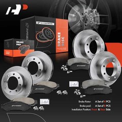 A-Premium Front & Rear Disc Brake Rotors & Brake Pads for Ford F250 SD 08-12 4WD