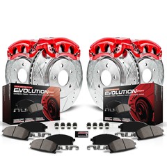 KC2848B Powerstop Brake Disc and Caliper Kits 4-Wheel Set Front & Rear
