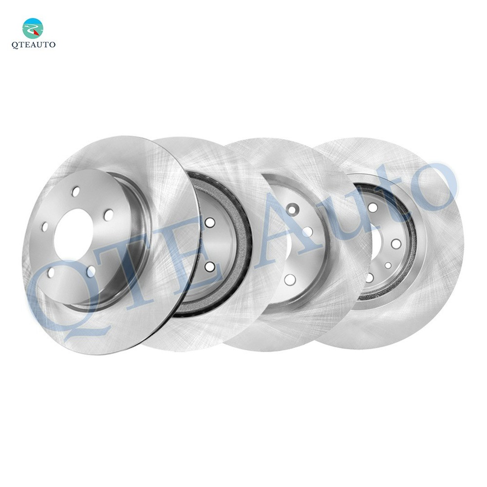 Set of 4 Front 296mm-Rear 302mm Brake Disc Rotors For 2019 Nissan Qashqai SL SV