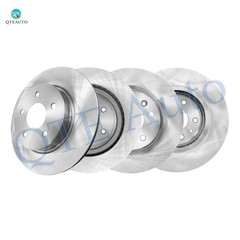 Set of 4 Front 296mm-Rear 302mm Brake Disc Rotors For 2019 Nissan Qashqai SL SV