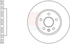 2x Brake Discs Pair Vented fits OPEL ASTRA K 1.2 Front 19 to 22 276mm Set New