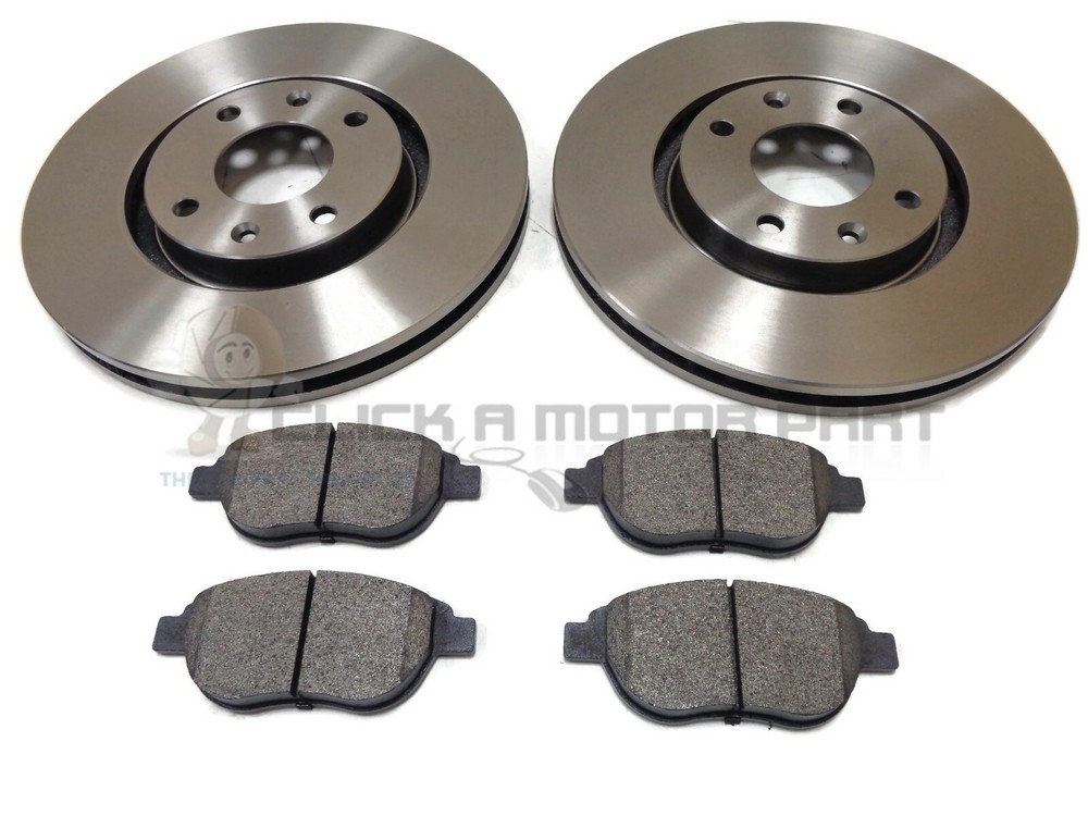 CITROEN C4 2004-2010 MOST MODELS FRONT 2 BRAKE DISCS AND PADS SET NEW (283mm)
