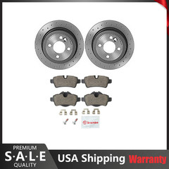 Brembo Rear Brake Kit Ceramic Pads Drilled Brake Rotors For Mini R55 R56 R58 R59