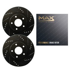 Rear Drilled Slotted Rotors for 2008-2016 Subaru Outback Forester Impreza Legacy
