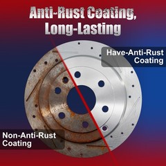12.60″ Front Drilled Rotors for Volvo S40 V50 C70 Lincoln Mkc Ford Focus Escape