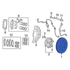 For Jeep Grand Cherokee 2012-2020 Jeep 5181513AD Front Disc Brake Rotor