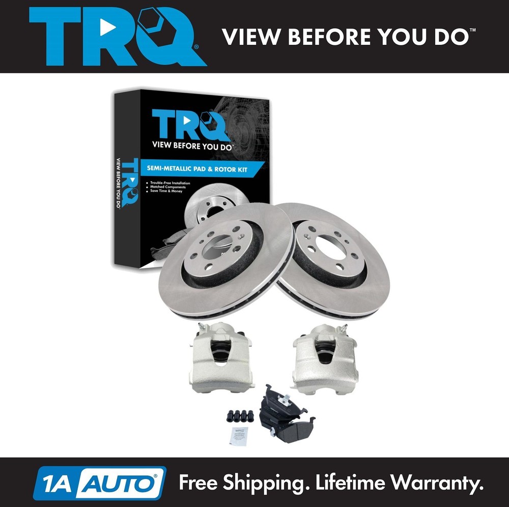 TRQ Front Brake Pad & Rotor Kit For 98-10 VW Beetle 00-06 Golf 99-05 Jetta