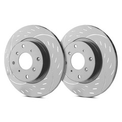 SP Performance Diamond Slot Dimpled & Slotted 1-Piece Front Brake Rotors