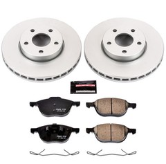 Power Stop for 13-18 Ford C-Max Front Z17 Evolution Geomet Coated Brake Kit