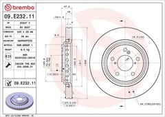 Brembo Front Disc Brake Rotor for Passport, Ridgeline, ILX+More (09.E232.11)