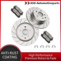 308mm (12.13″) Rear Drilled Brake Rotors Ceramic Pads Kits Fit for Nissan MAXIMA