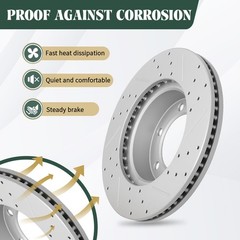 Front Rear Brake Rotors + Ceramic Pads for 2002-2004 Toyota Camry LE XLE SE
