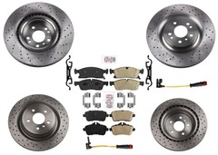 Sport Package Disc Brake Rotors Ceramic Pads Fits Mercedes Benz GLE350 350mm