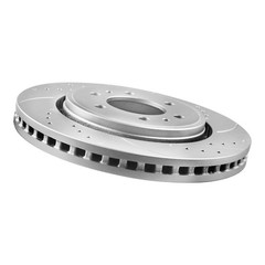 Front Rear Drilled Slotted Brake Rotors Ceramic Pads for Ford Expedition 10-17