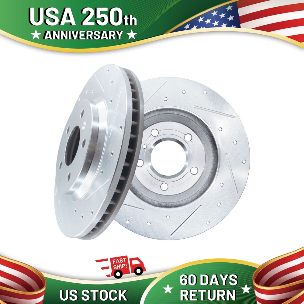 FRONT 11.93″ Drilled Disc Brake Rotor for Buick Lucerne Chevy Impala Monte Carlo