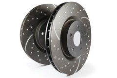 EBC GD7535 3GD Sport Slotted & Dimpled Rear Rotors for 2010-18 Toyota Highlander
