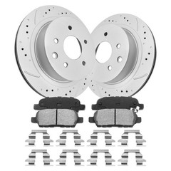For 2000 – 2002 Dodge Ram 2500 3500 Front Brake Rotors & Ceramic Brake Pads 8LUG