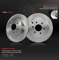 2x Rear Left&Right Disc Brake Rotor for Nissan Pathfinder 2005-2012 6Stud 308mm