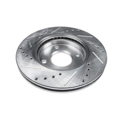 Front Drilled and Slotted Disc Brake Rotors for Mazda 2 Scion iA Toyota Yaris iA