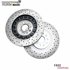 New Set of 2 For Maserati Ghibli Quattroporte Front Brake Rotors 670030935 USA