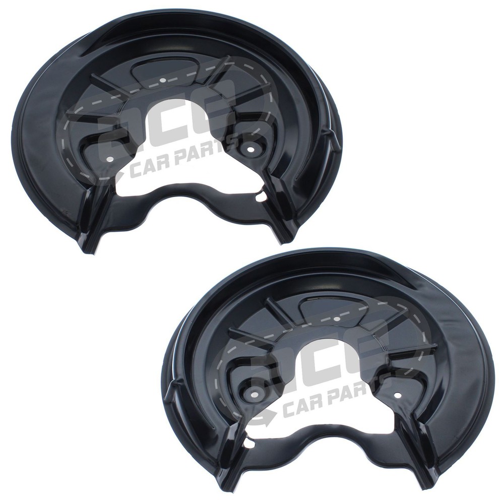 Skoda Octavia Mk2 Hatchback 2004-2013 Rear Brake Disc Dust Shields Covers 1 Pair