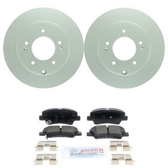 Bosch Rear 284mm Disc Brake Rotors & Ceramic Brake Pads Kit for Kia Soul EV