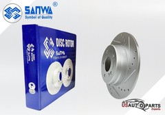 PAIR OF REAR BRAKE ROTOR SOLID & GEOMET COATED D & S 290 mm FOR C350 96-11 3.0L