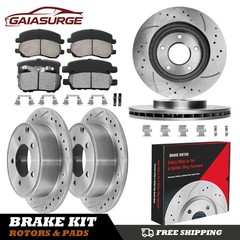 Front Rear Brake Rotors Pads for Dodge Avenger Caliber Jeep Compass Patriot